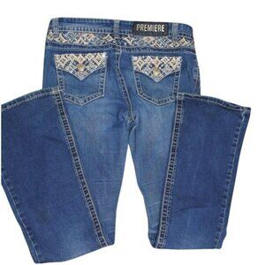 Rue 21 Girls Premiere Mid Rise Boot Jeans size 5/6    JH832